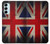 W2894 Vintage British Flag Hard Case and Leather Flip Case For Samsung Galaxy M14