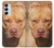W2903 American Pitbull Dog Hard Case and Leather Flip Case For Samsung Galaxy M14