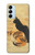 W3229 Vintage Cat Poster Hard Case and Leather Flip Case For Samsung Galaxy M14