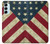 W3295 US National Flag Hard Case and Leather Flip Case For Samsung Galaxy M14