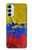 W3306 Colombia Flag Vintage Football Graphic Hard Case and Leather Flip Case For Samsung Galaxy M14