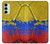 W3306 Colombia Flag Vintage Football Graphic Hard Case and Leather Flip Case For Samsung Galaxy M14