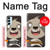 W3855 Sloth Face Cartoon Hard Case and Leather Flip Case For Samsung Galaxy M14