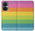 W2363 Rainbow Pattern Hard Case and Leather Flip Case For OnePlus Nord CE 3 Lite, Nord N30 5G
