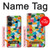 W3391 Abstract Art Mosaic Tiles Graphic Hard Case and Leather Flip Case For OnePlus Nord CE 3 Lite, Nord N30 5G