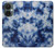 W3439 Fabric Indigo Tie Dye Hard Case and Leather Flip Case For OnePlus Nord CE 3 Lite, Nord N30 5G