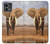 W0310 African Elephant Hard Case and Leather Flip Case For Motorola Moto G Stylus 5G (2023)