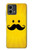 W1145 Yellow Mustache Sun Hard Case and Leather Flip Case For Motorola Moto G Stylus 5G (2023)