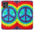 W1870 Tie Dye Peace Hard Case and Leather Flip Case For Motorola Moto G Stylus 5G (2023)