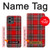 W2374 Tartan Red Pattern Hard Case and Leather Flip Case For Motorola Moto G Stylus 5G (2023)