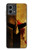 W2439 Warrior Spartan Helmet Hard Case and Leather Flip Case For Motorola Moto G Stylus 5G (2023)