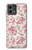 W3095 Vintage Rose Pattern Hard Case and Leather Flip Case For Motorola Moto G Stylus 5G (2023)