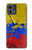 W3306 Colombia Flag Vintage Football Graphic Hard Case and Leather Flip Case For Motorola Moto G Stylus 5G (2023)