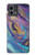 W3676 Colorful Abstract Marble Stone Hard Case and Leather Flip Case For Motorola Moto G Stylus 5G (2023)