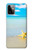 W0911 Relax at the Beach Hard Case and Leather Flip Case For Motorola Moto G Power (2023) 5G