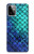 W3047 Green Mermaid Fish Scale Hard Case and Leather Flip Case For Motorola Moto G Power (2023) 5G