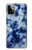 W3439 Fabric Indigo Tie Dye Hard Case and Leather Flip Case For Motorola Moto G Power (2023) 5G