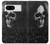 W3333 Death Skull Grim Reaper Hard Case and Leather Flip Case For Google Pixel 8