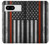 W3472 Firefighter Thin Red Line Flag Hard Case and Leather Flip Case For Google Pixel 8