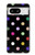 W3532 Colorful Polka Dot Hard Case and Leather Flip Case For Google Pixel 8