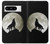 W1981 Wolf Howling at The Moon Hard Case and Leather Flip Case For Google Pixel 8 pro