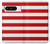 W2364 Red and White Striped Hard Case and Leather Flip Case For Google Pixel 8 pro