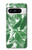 W3457 Paper Palm Monstera Hard Case and Leather Flip Case For Google Pixel 8 pro