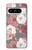 W3716 Rose Floral Pattern Hard Case and Leather Flip Case For Google Pixel 8 pro