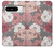 W3716 Rose Floral Pattern Hard Case and Leather Flip Case For Google Pixel 8 pro