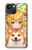 W3918 Baby Corgi Dog Corgi Girl Candy Hard Case and Leather Flip Case For iPhone 14