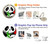 W3929 Cute Panda Eating Bamboo Hard Case and Leather Flip Case For iPhone 14 Pro