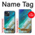 W3920 Abstract Ocean Blue Color Mixed Emerald Hard Case and Leather Flip Case For iPhone 14 Plus