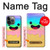 W3939 Ice Cream Cute Smile Hard Case and Leather Flip Case For iPhone 14 Pro Max