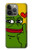 W3945 Pepe Love Middle Finger Hard Case and Leather Flip Case For iPhone 14 Pro Max