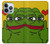 W3945 Pepe Love Middle Finger Hard Case and Leather Flip Case For iPhone 13 Pro