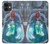 W3912 Cute Little Mermaid Aqua Spa Hard Case and Leather Flip Case For iPhone 11