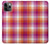 W3941 LGBT Lesbian Pride Flag Plaid Hard Case and Leather Flip Case For iPhone 11 Pro