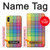 W3942 LGBTQ Rainbow Plaid Tartan Hard Case and Leather Flip Case For iPhone XS Max