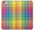 W3942 LGBTQ Rainbow Plaid Tartan Hard Case and Leather Flip Case For iPhone 6 6S