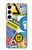 W3960 Safety Signs Sticker Collage Hard Case and Leather Flip Case For Samsung Galaxy S23