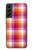 W3941 LGBT Lesbian Pride Flag Plaid Hard Case and Leather Flip Case For Samsung Galaxy S22 Plus