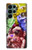 W3914 Colorful Nebula Astronaut Suit Galaxy Hard Case and Leather Flip Case For Samsung Galaxy S22 Ultra