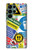 W3960 Safety Signs Sticker Collage Hard Case and Leather Flip Case For Samsung Galaxy S22 Ultra