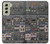 W3944 Overhead Panel Cockpit Hard Case and Leather Flip Case For Samsung Galaxy S21 FE 5G