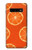 W3946 Seamless Orange Pattern Hard Case and Leather Flip Case For Samsung Galaxy S10 Plus