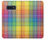 W3942 LGBTQ Rainbow Plaid Tartan Hard Case and Leather Flip Case For Samsung Galaxy S10e