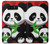 W3929 Cute Panda Eating Bamboo Hard Case and Leather Flip Case For Note 8 Samsung Galaxy Note8