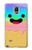 W3939 Ice Cream Cute Smile Hard Case and Leather Flip Case For Samsung Galaxy Note 4