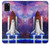 W3913 Colorful Nebula Space Shuttle Hard Case and Leather Flip Case For Samsung Galaxy A31