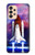 W3913 Colorful Nebula Space Shuttle Hard Case and Leather Flip Case For Samsung Galaxy A33 5G